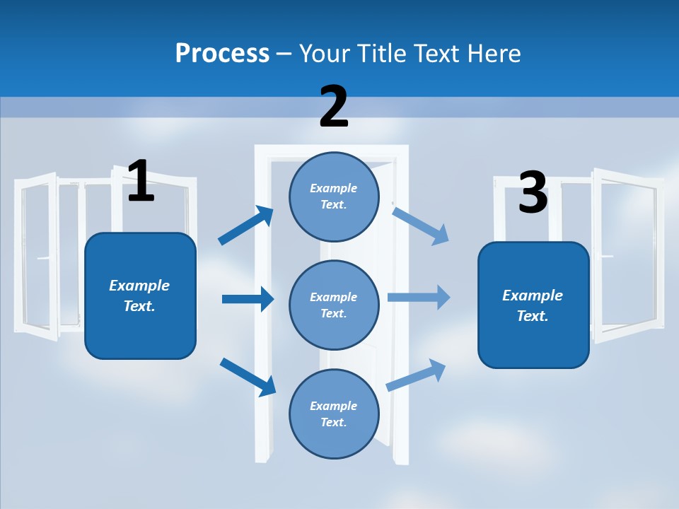 Hope White Enter PowerPoint Template