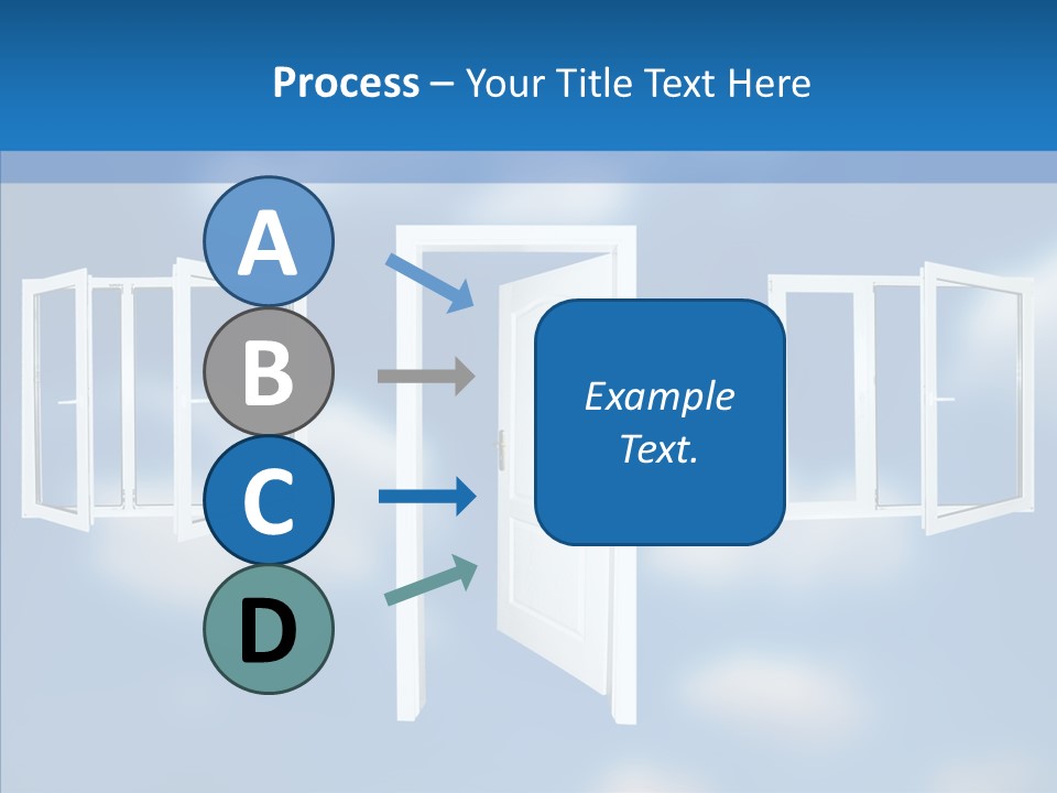 Hope White Enter PowerPoint Template