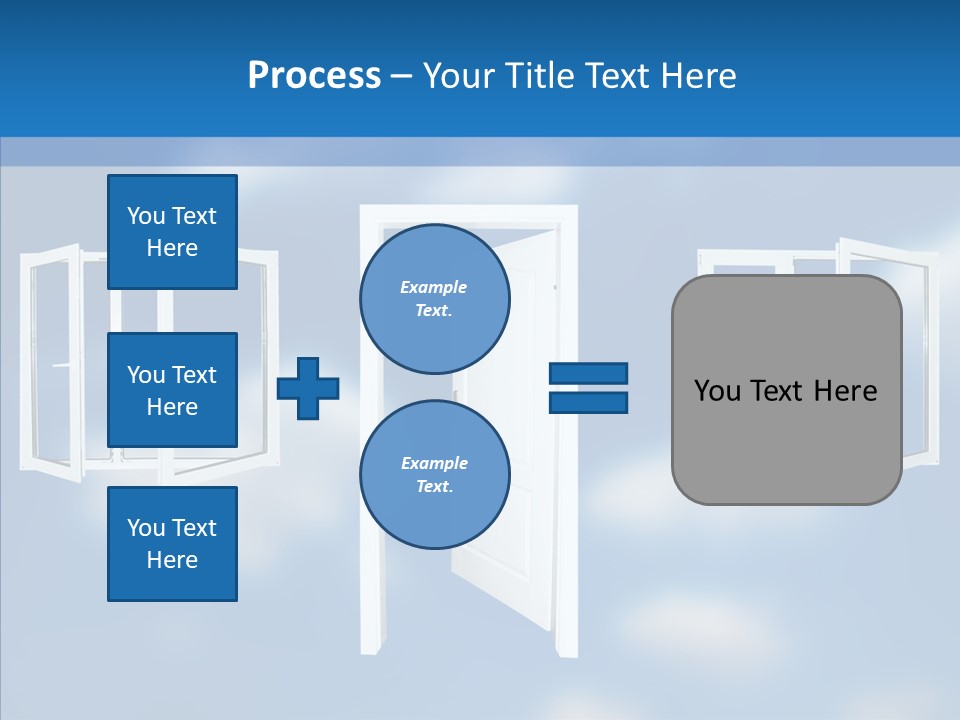 Hope White Enter PowerPoint Template