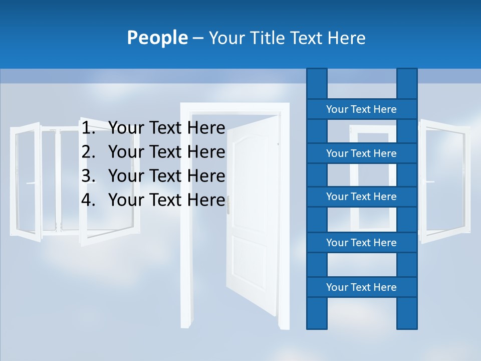 Hope White Enter PowerPoint Template