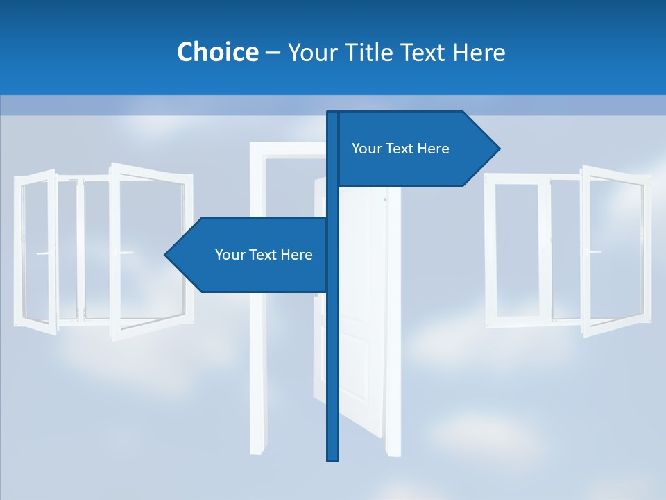 Hope White Enter PowerPoint Template