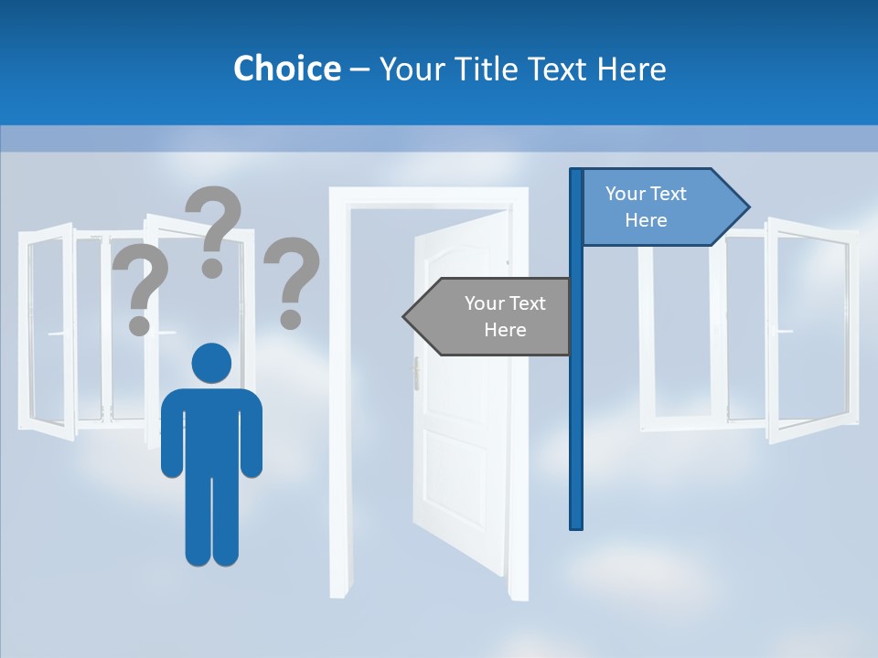 Hope White Enter PowerPoint Template