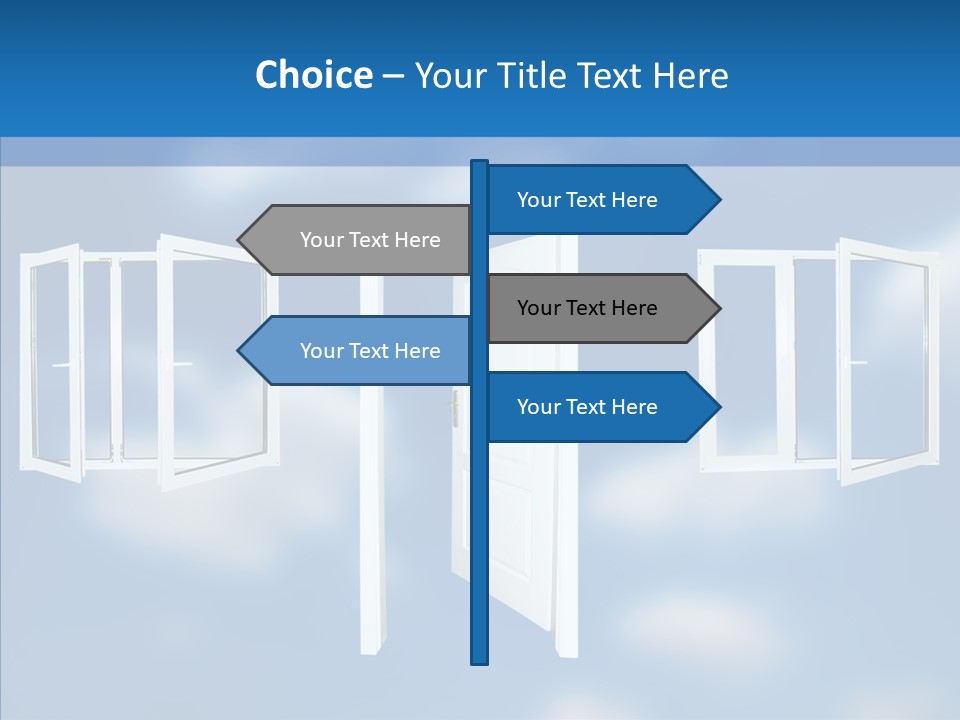 Hope White Enter PowerPoint Template