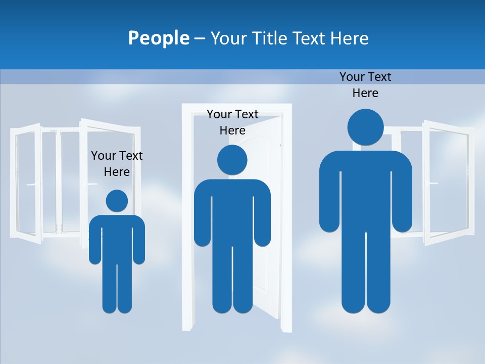 Hope White Enter PowerPoint Template