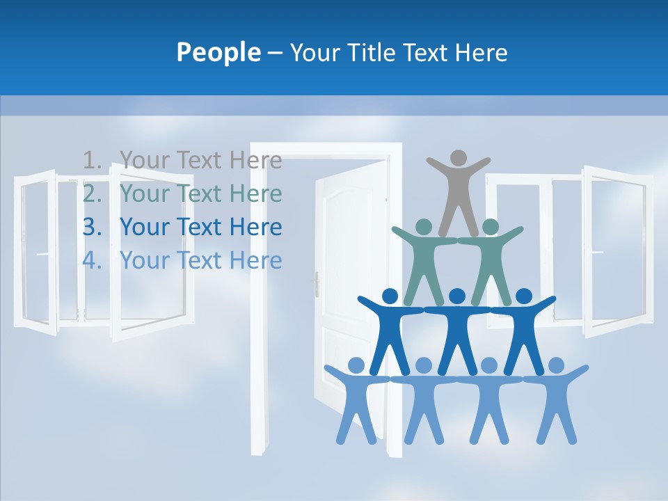 Hope White Enter PowerPoint Template