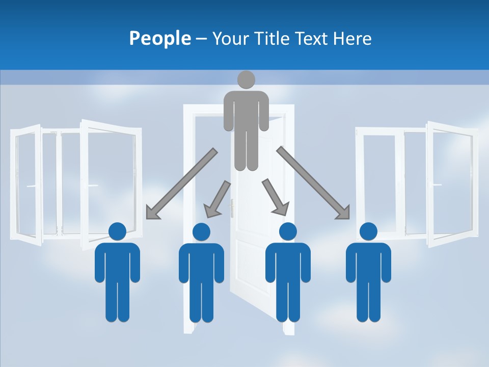 Hope White Enter PowerPoint Template