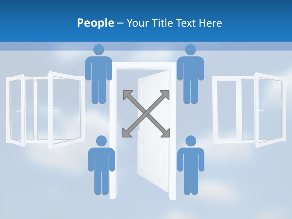 Hope White Enter PowerPoint Template