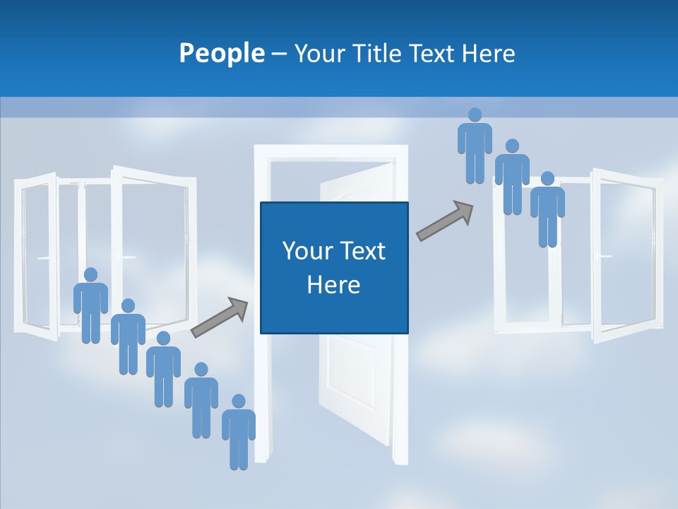 Hope White Enter PowerPoint Template