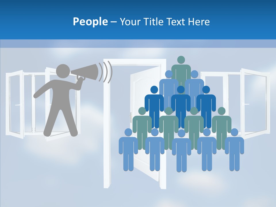 Hope White Enter PowerPoint Template