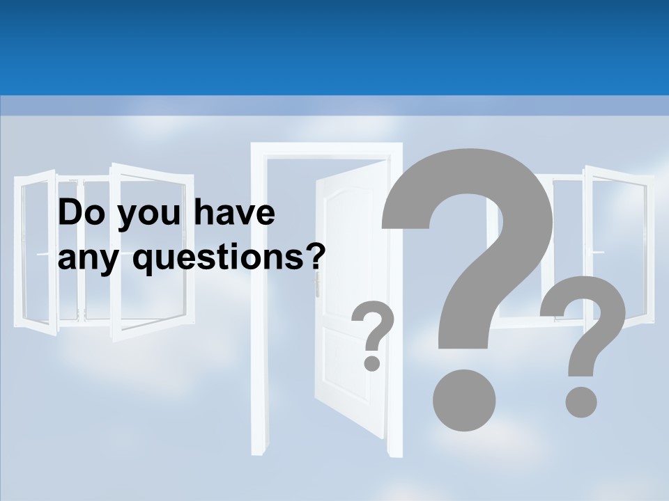 Hope White Enter PowerPoint Template