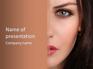 Care Half Caucasian PowerPoint Template