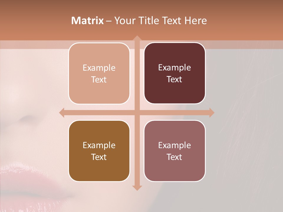 Care Half Caucasian PowerPoint Template