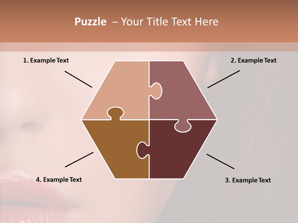 Care Half Caucasian PowerPoint Template