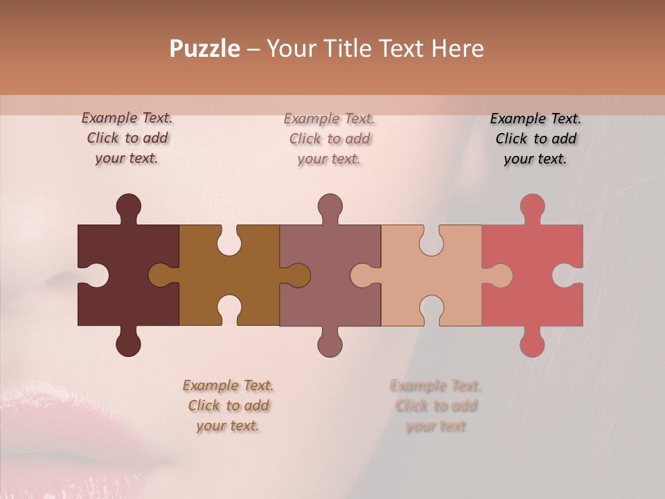 Care Half Caucasian PowerPoint Template