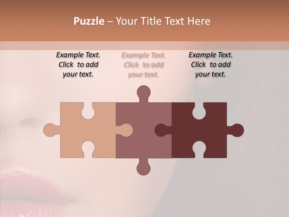 Care Half Caucasian PowerPoint Template