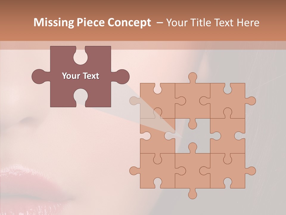 Care Half Caucasian PowerPoint Template