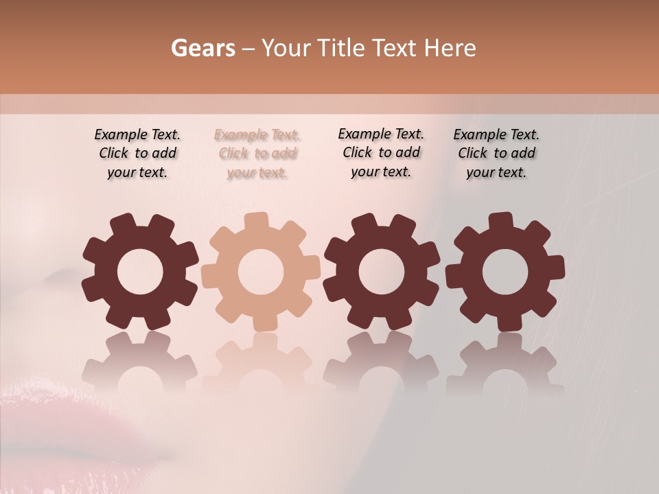 Care Half Caucasian PowerPoint Template