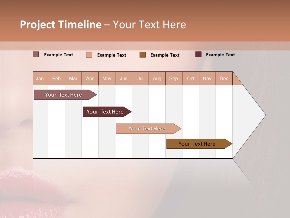 Care Half Caucasian PowerPoint Template