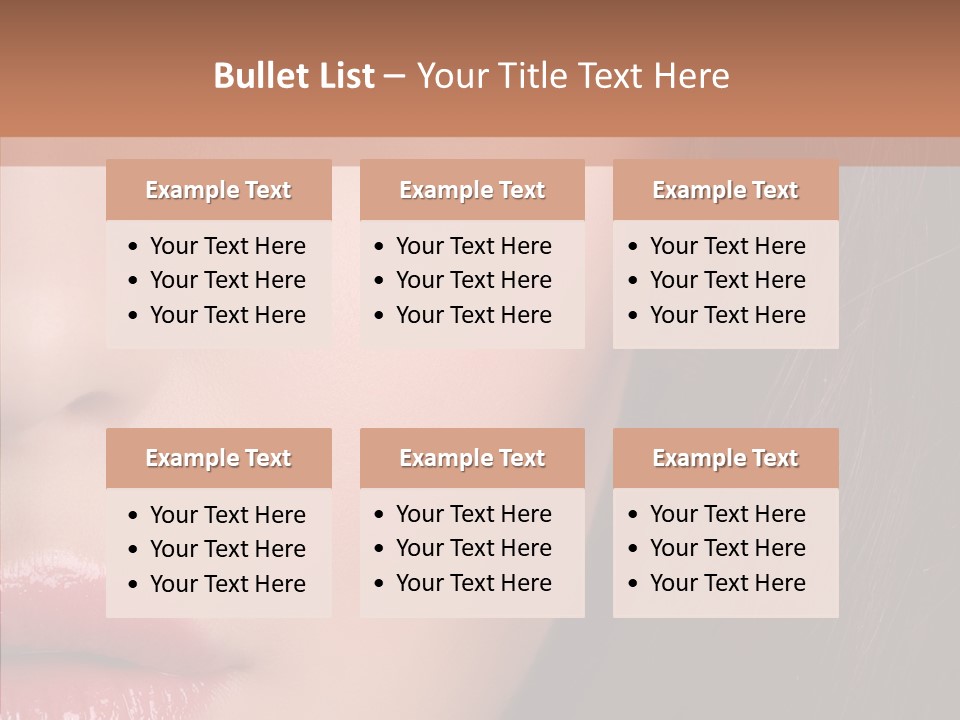 Care Half Caucasian PowerPoint Template