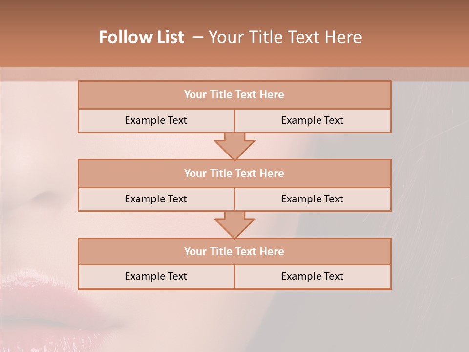 Care Half Caucasian PowerPoint Template