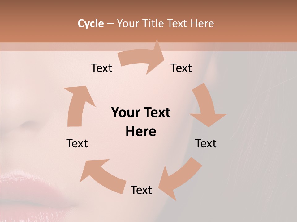 Care Half Caucasian PowerPoint Template