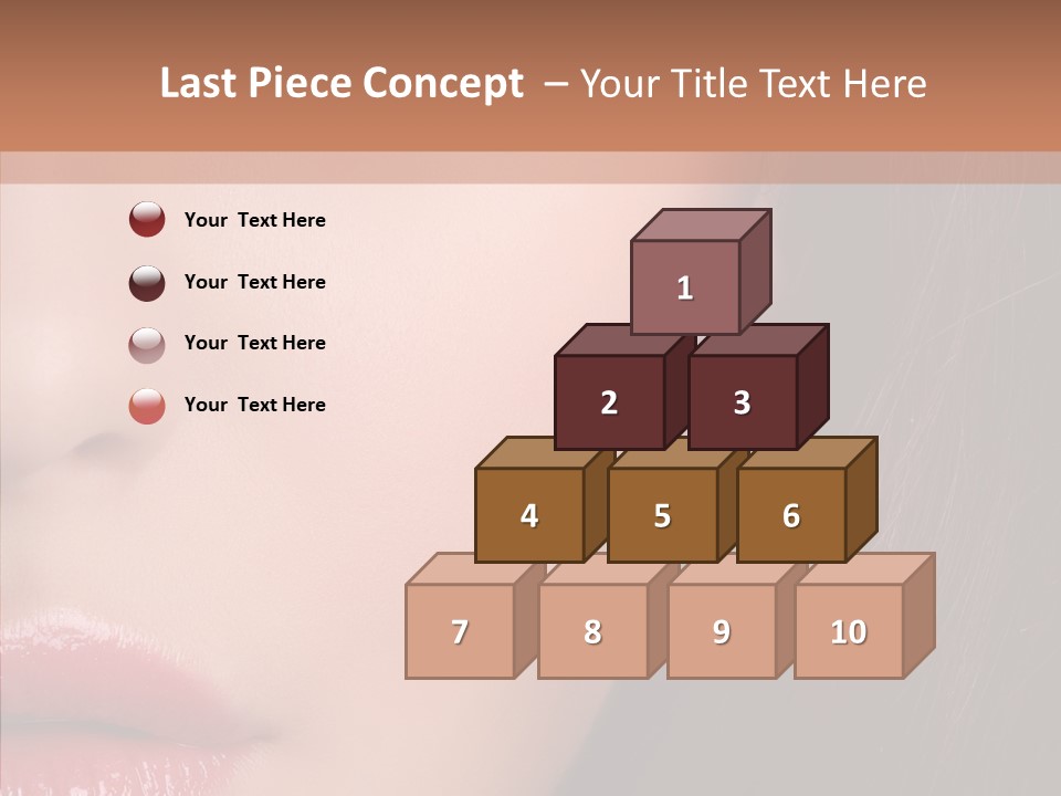 Care Half Caucasian PowerPoint Template