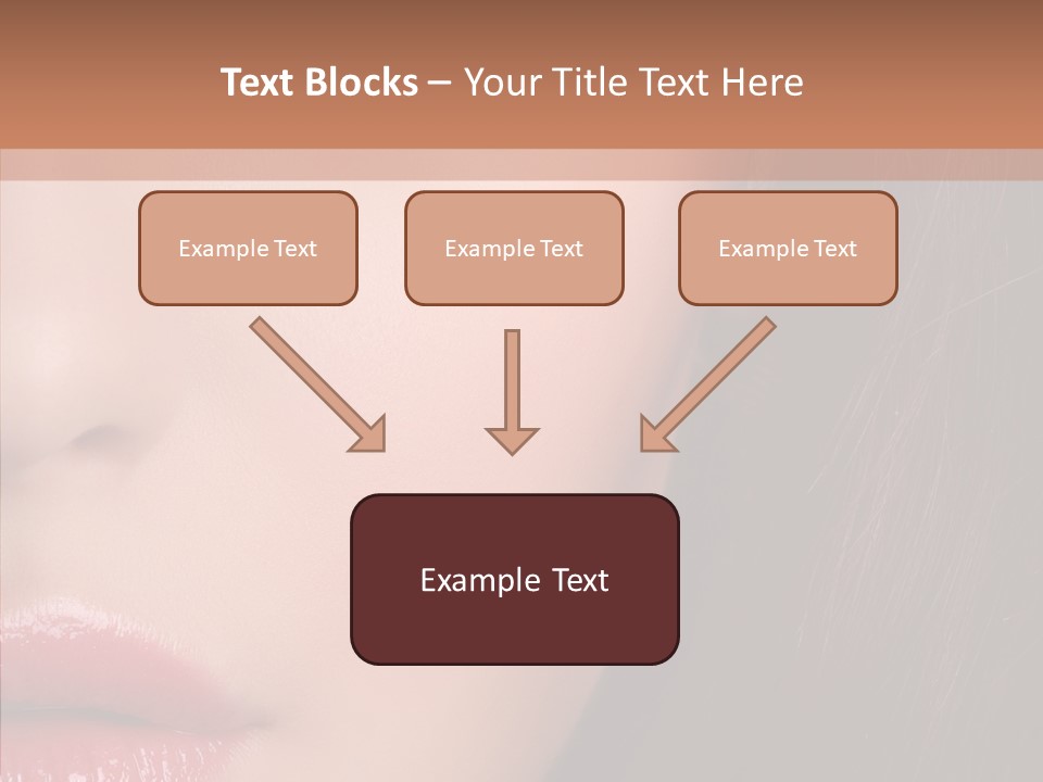 Care Half Caucasian PowerPoint Template