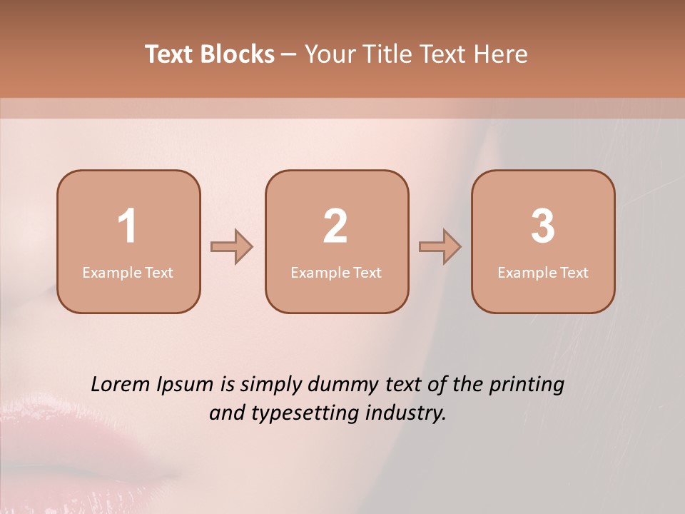 Care Half Caucasian PowerPoint Template