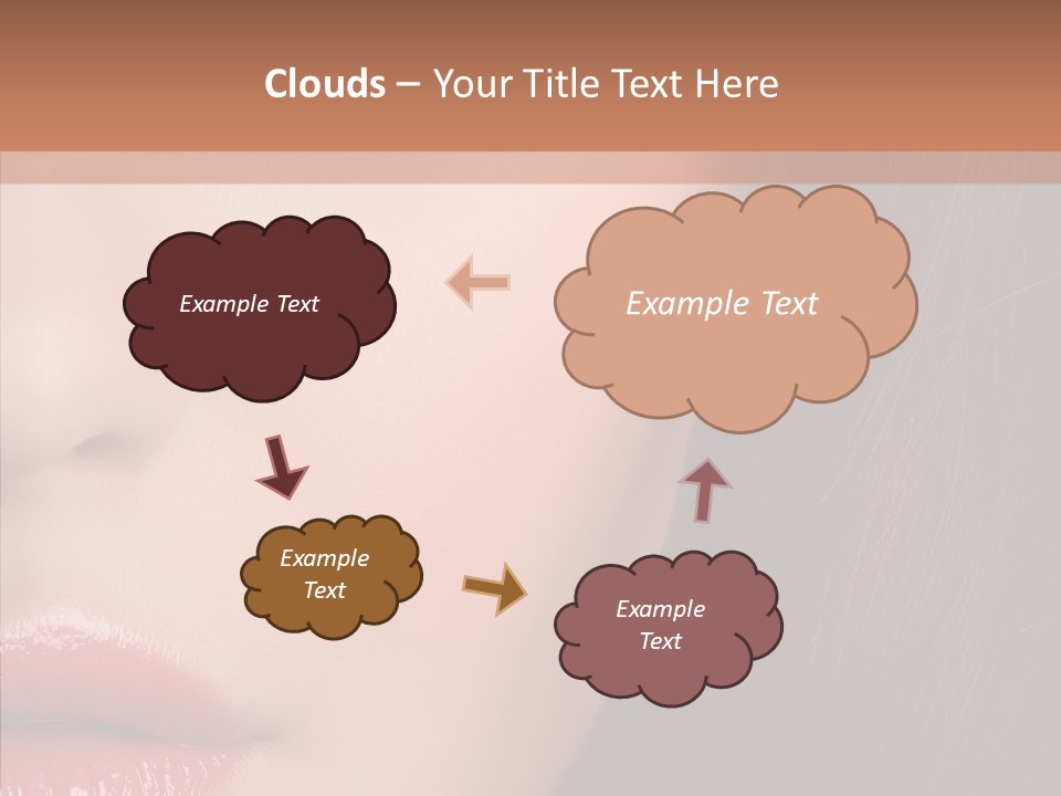 Care Half Caucasian PowerPoint Template