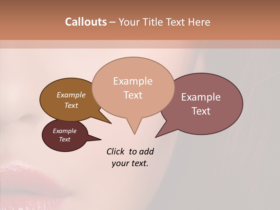 Care Half Caucasian PowerPoint Template