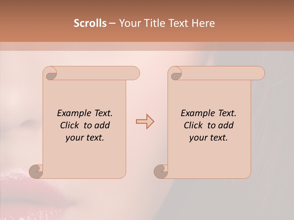 Care Half Caucasian PowerPoint Template