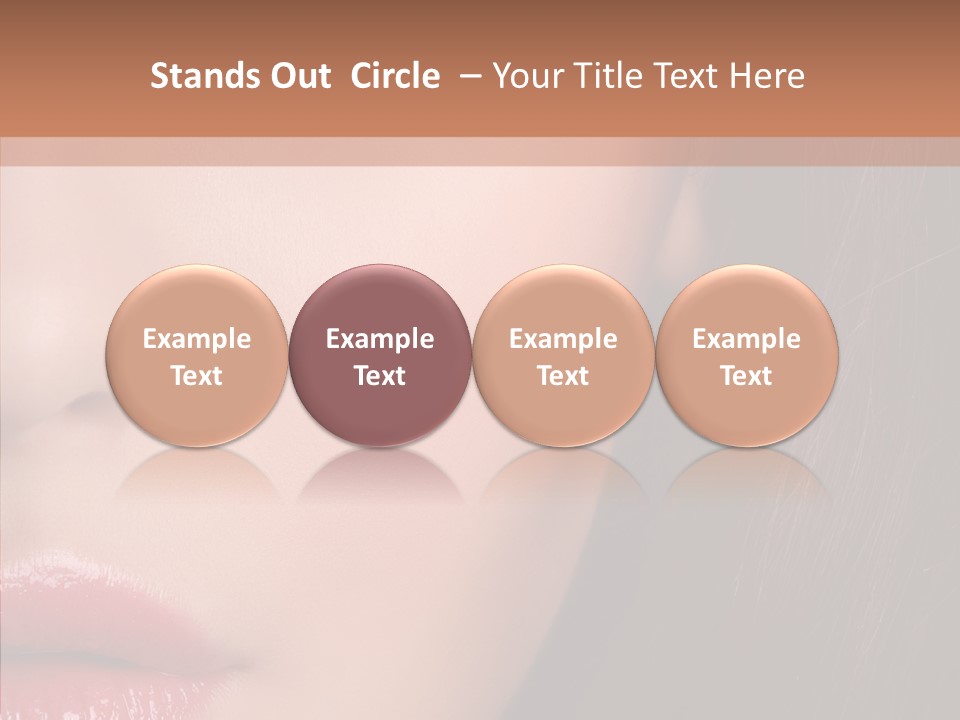 Care Half Caucasian PowerPoint Template