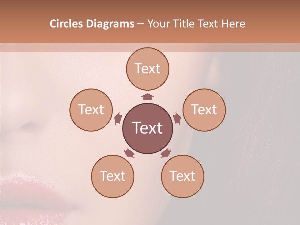 Care Half Caucasian PowerPoint Template