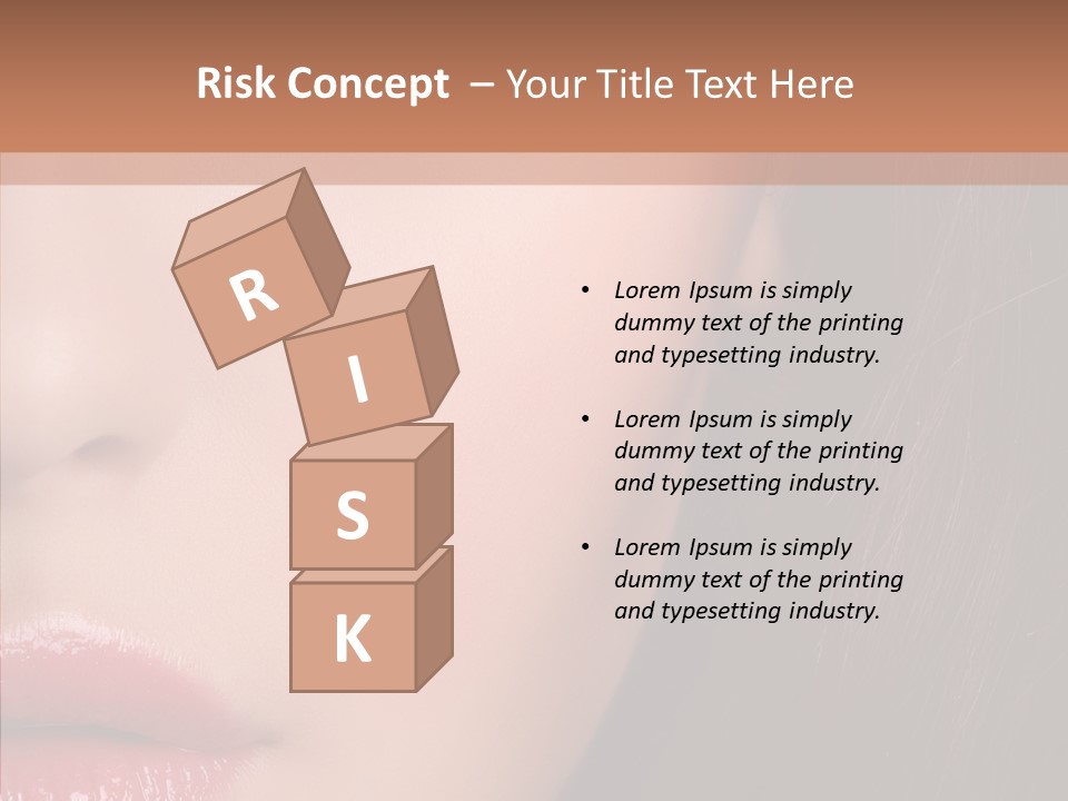 Care Half Caucasian PowerPoint Template