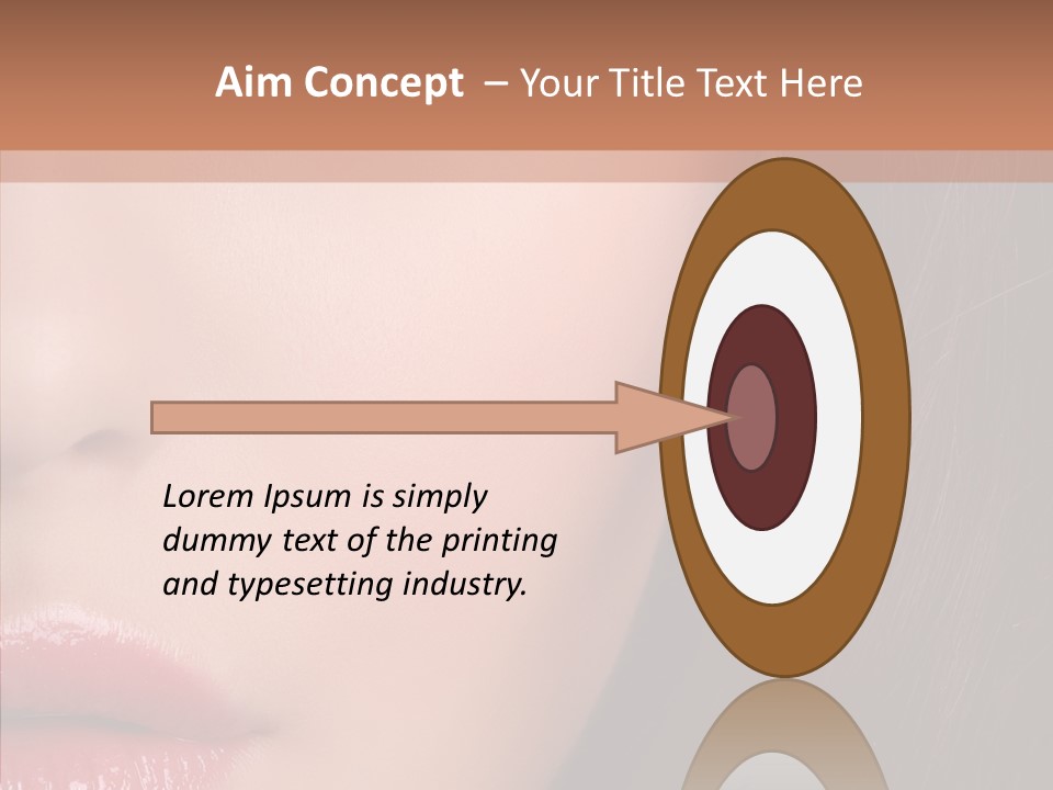 Care Half Caucasian PowerPoint Template