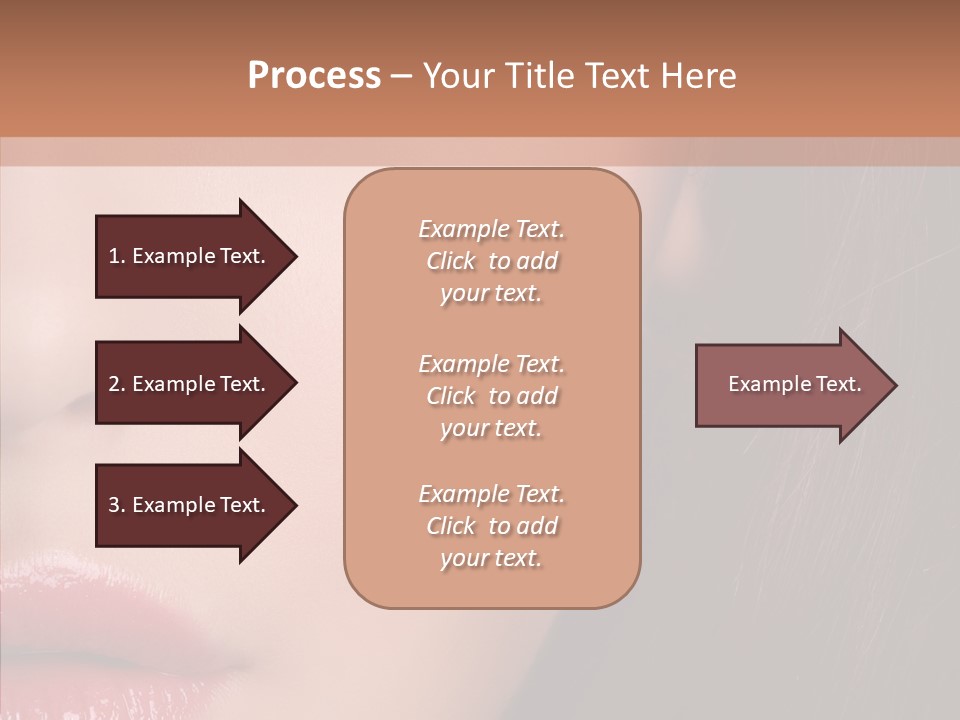 Care Half Caucasian PowerPoint Template