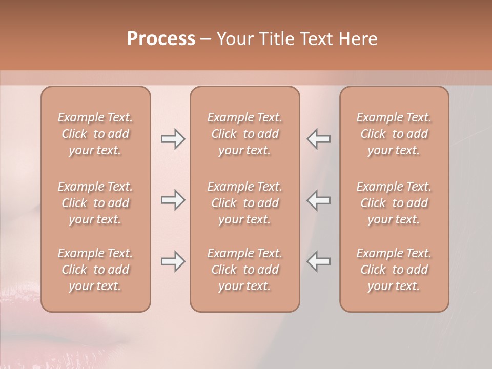 Care Half Caucasian PowerPoint Template