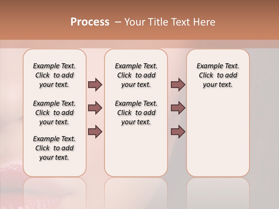 Care Half Caucasian PowerPoint Template