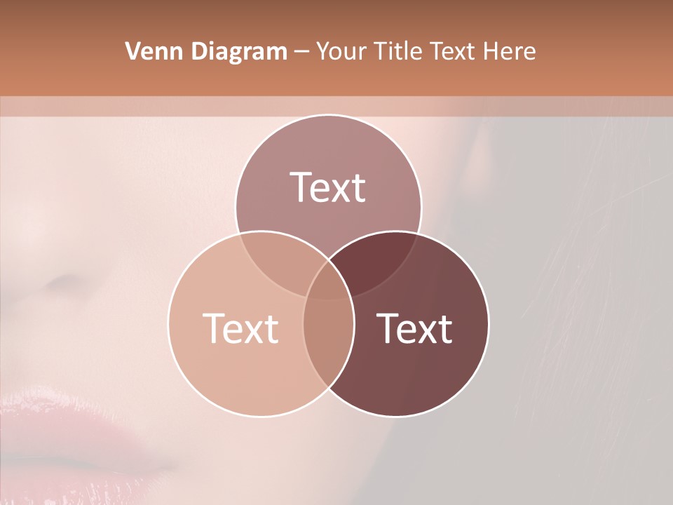 Care Half Caucasian PowerPoint Template