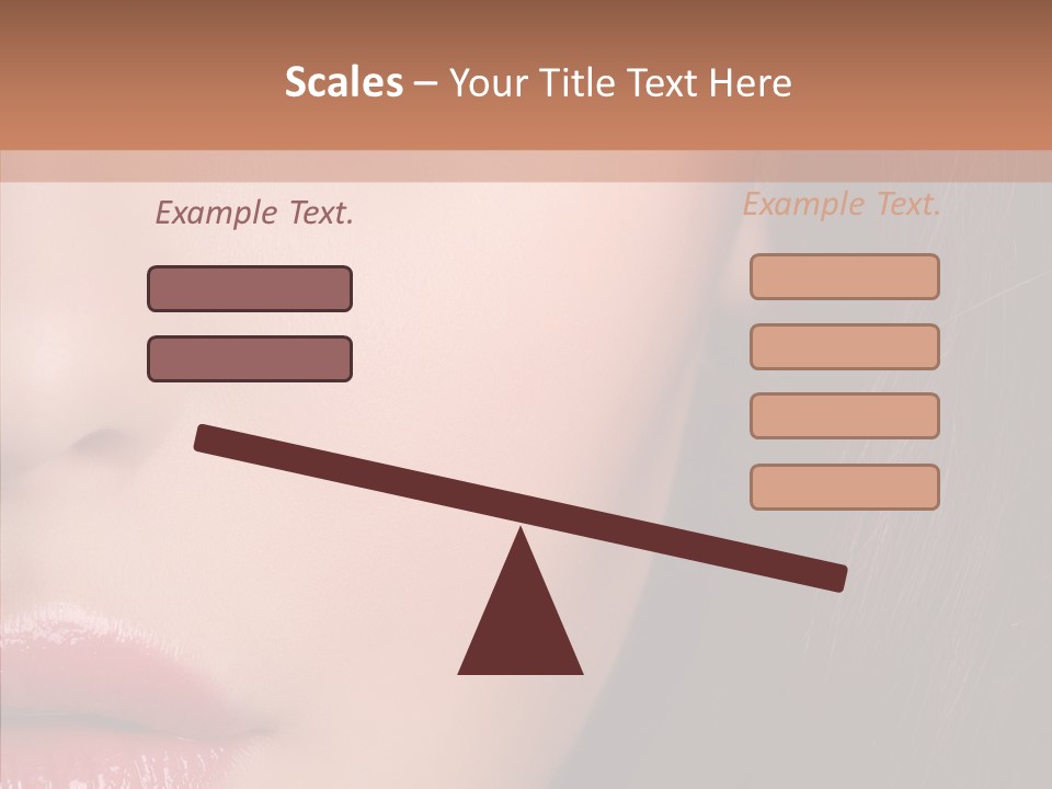 Care Half Caucasian PowerPoint Template