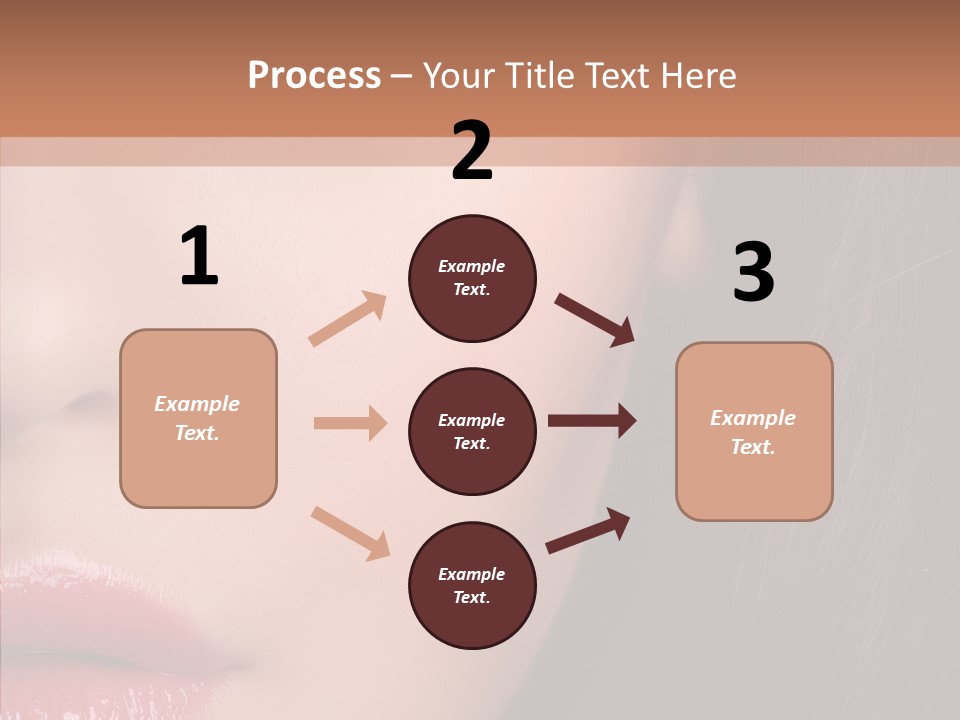 Care Half Caucasian PowerPoint Template