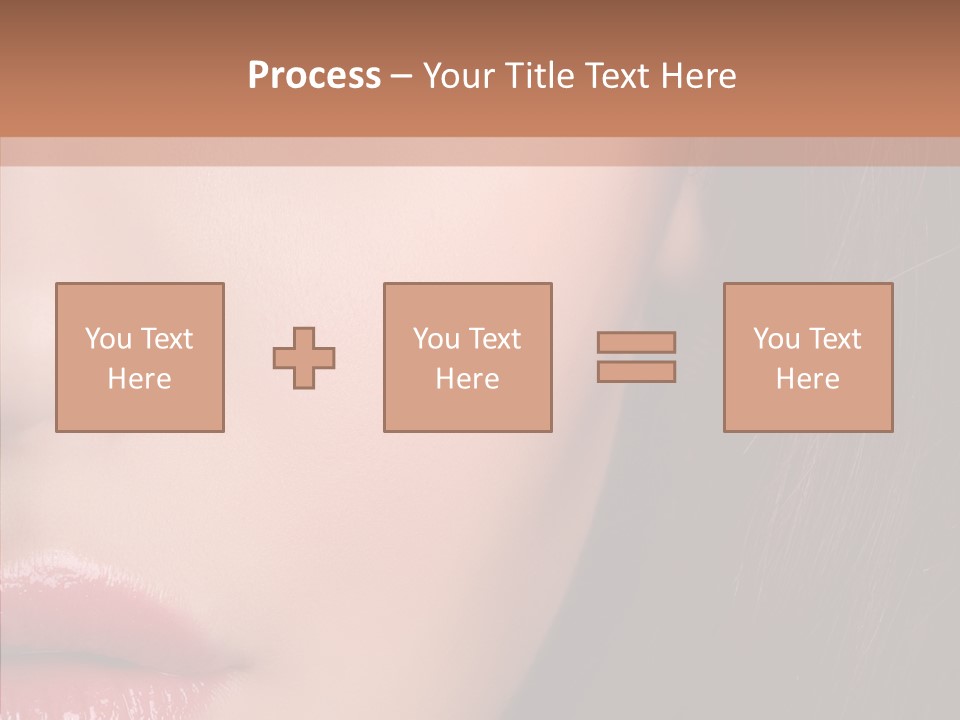 Care Half Caucasian PowerPoint Template