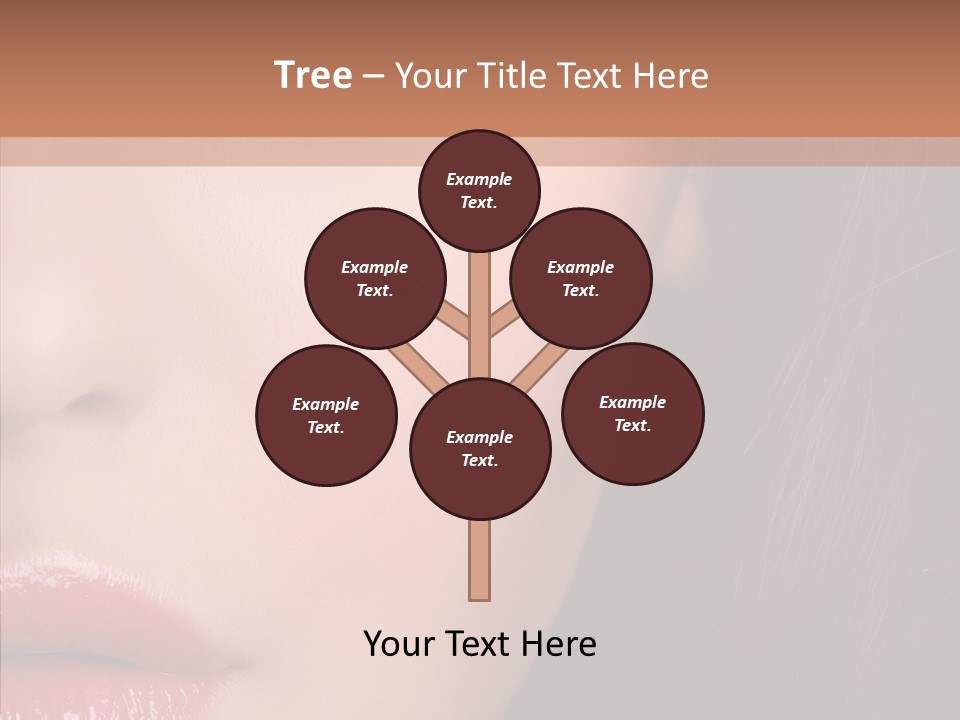 Care Half Caucasian PowerPoint Template