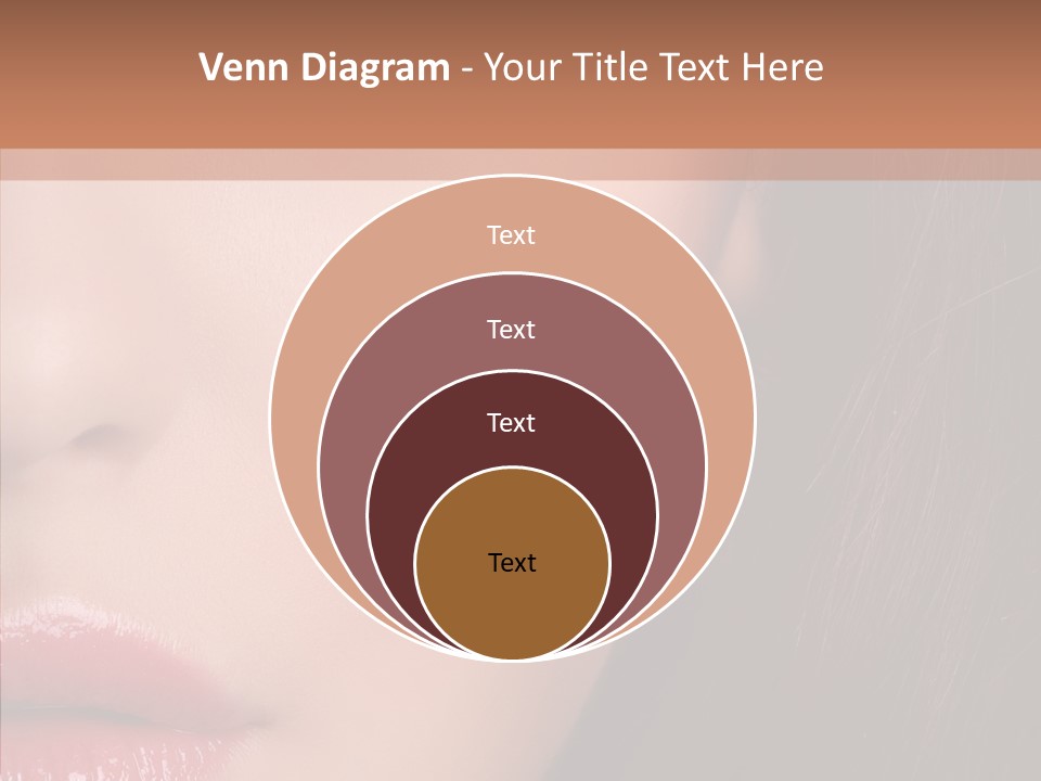 Care Half Caucasian PowerPoint Template