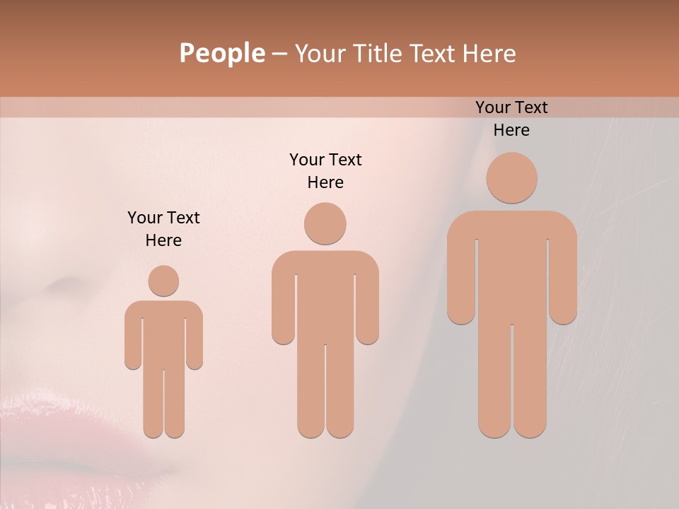 Care Half Caucasian PowerPoint Template