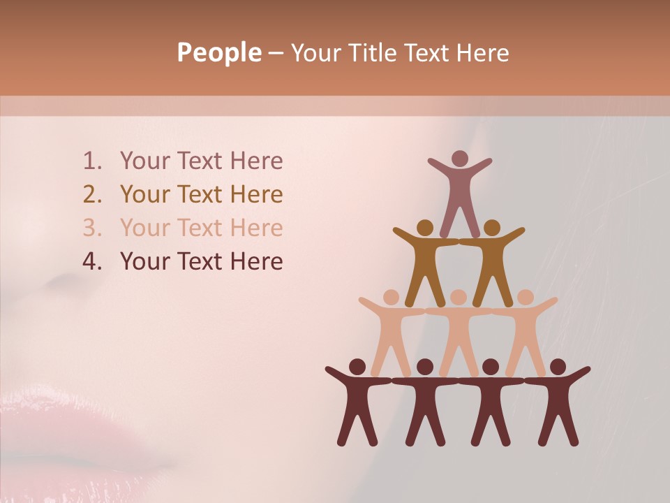 Care Half Caucasian PowerPoint Template
