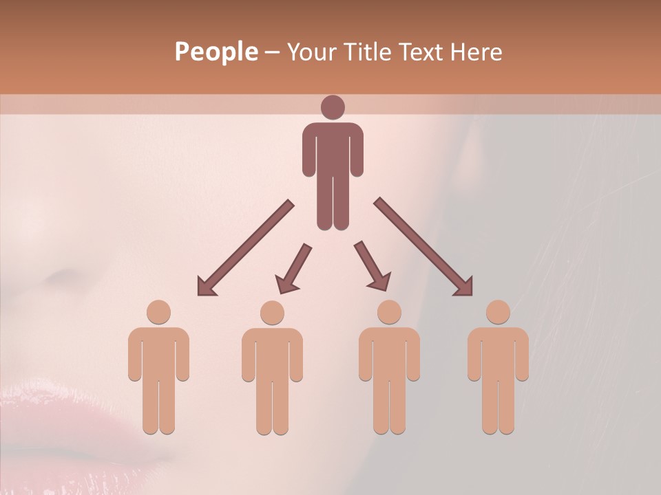 Care Half Caucasian PowerPoint Template