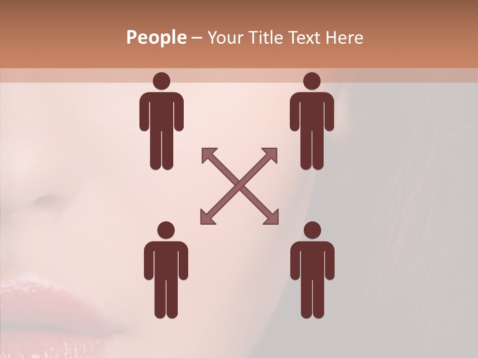 Care Half Caucasian PowerPoint Template