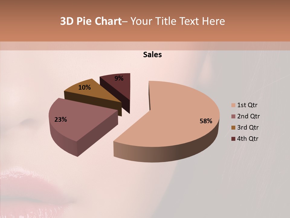 Care Half Caucasian PowerPoint Template