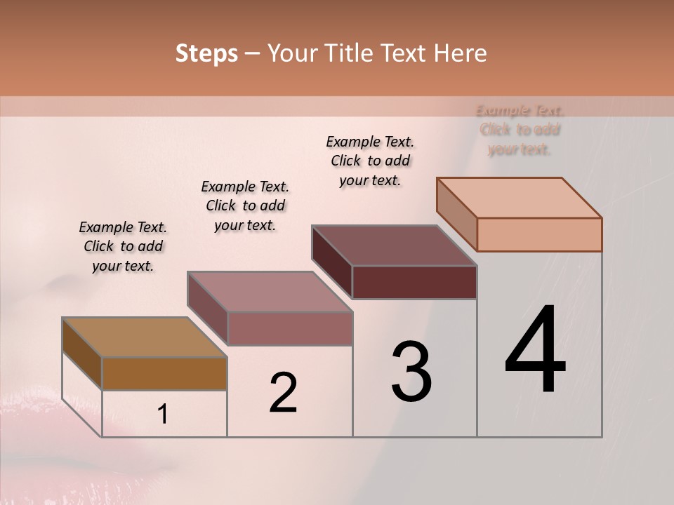 Care Half Caucasian PowerPoint Template